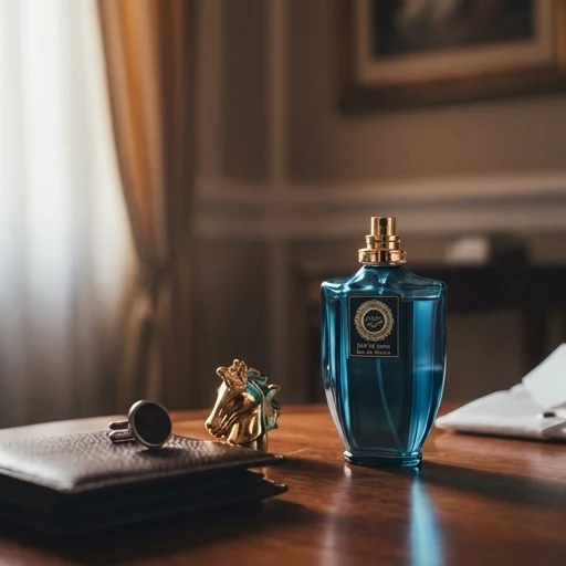 Atika Perfumes Taif Al Arab Eau De Parfum 100ml – Blue Glass Bottle with Gold Horse Head Cap
