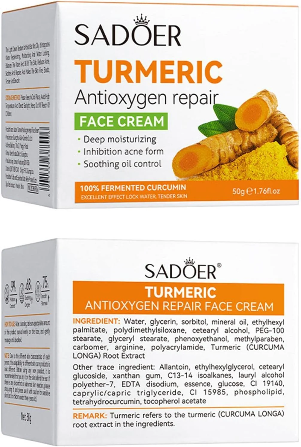 TURMERIC Antioxgen repair FACE CREAM