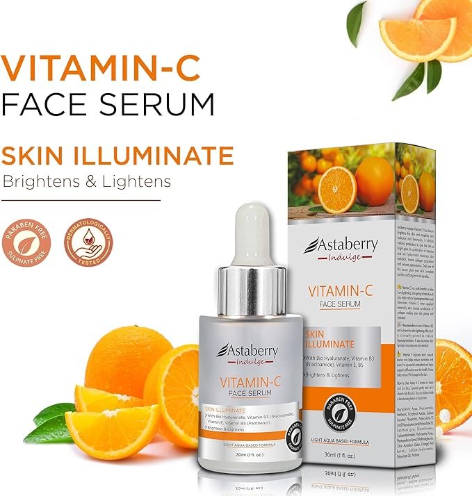 Astaberry Indulge Vitamin-C Face Serum – Skin Illuminate (30 ml)