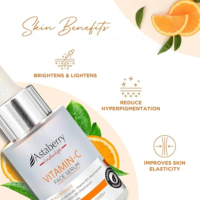 Astaberry Indulge Vitamin-C Face Serum – Skin Illuminate (30 ml)