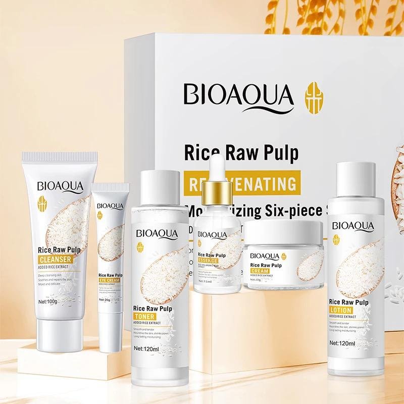 BIOAQUA Vitamin C 6-Piece Face Care Set – Moisturizing & Brightening Skincare Kit