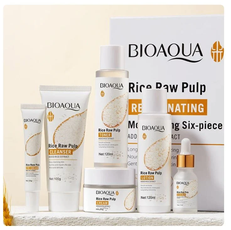 BIOAQUA Vitamin C 6-Piece Face Care Set – Moisturizing & Brightening Skincare Kit