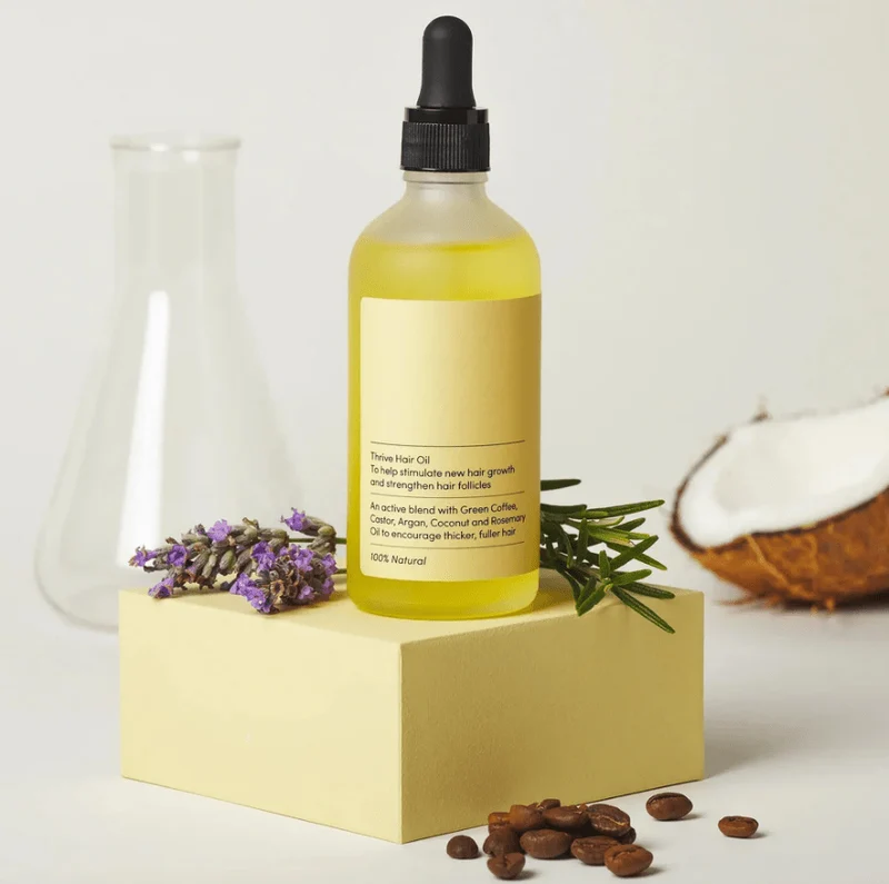 Hair Growth Oil – Natural Hair Nourishing & Anti-Hair Loss Treatment with Rosemary, Castor & Argan Oil 60ml