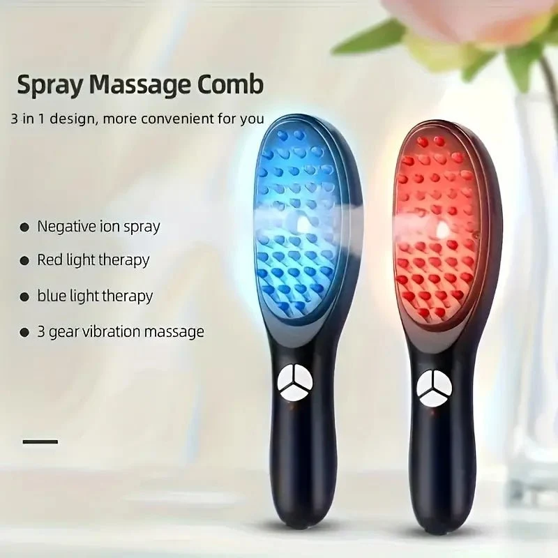 Red Light Hair Growth Comb – Scalp Massage & Anti-Hair Loss Device