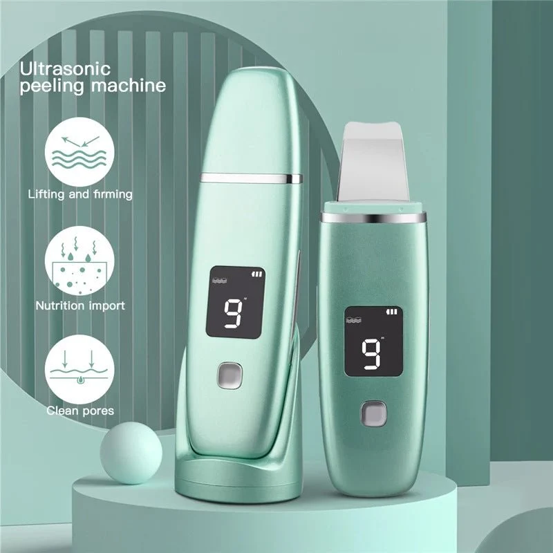 Ultrasonic Skin Scrubber – Deep Cleansing Facial Spatula
