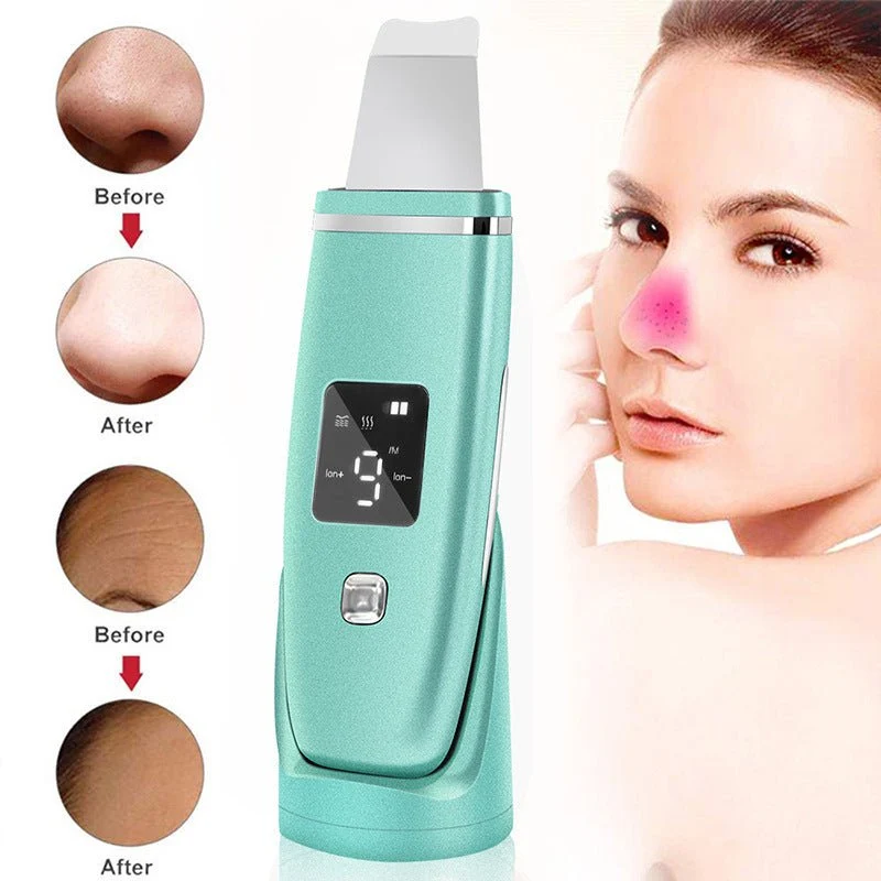Ultrasonic Skin Scrubber – Deep Cleansing Facial Spatula