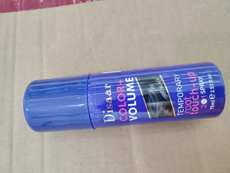 Disaar Color + Volume Temporary Root Touch-Up 2-in-1 Spray (Black)