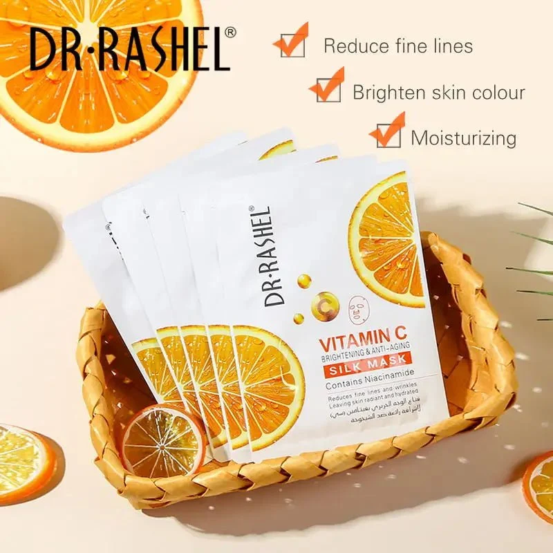 Dr. Rashel Vitamin C Brightening & Anti-Aging Silk Mask (Contains Niacinamide)