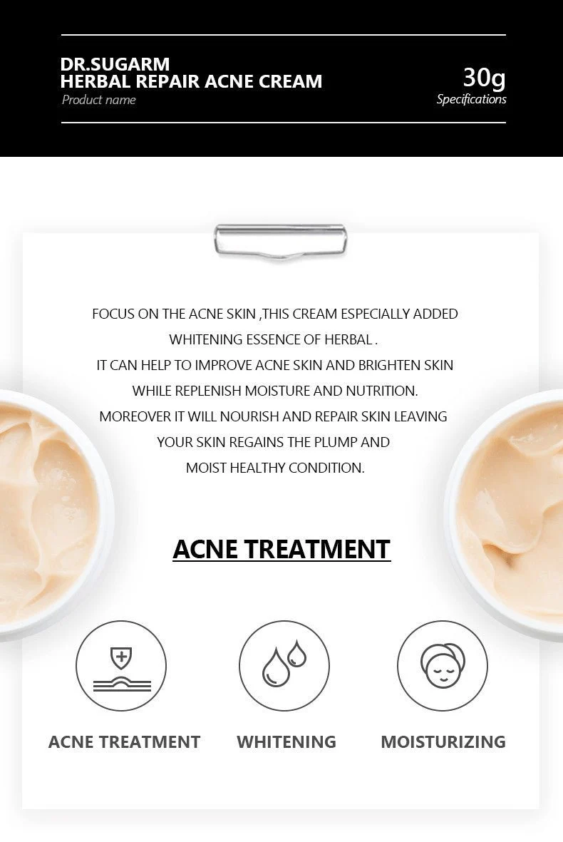Dr. Sugarm Herbal Repair Acne Treatment Cream (30g)