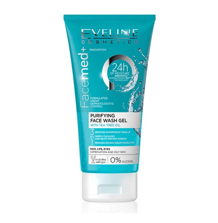 Eveline Cosmetics Facemed+ Purifying Face Wash Gel with Tea Tree Oil