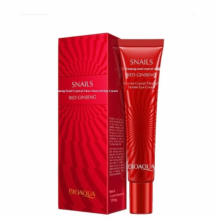 BIOAQUA Red Ginseng Snail Crystal Clear Smooth Eye Cream (20g)
