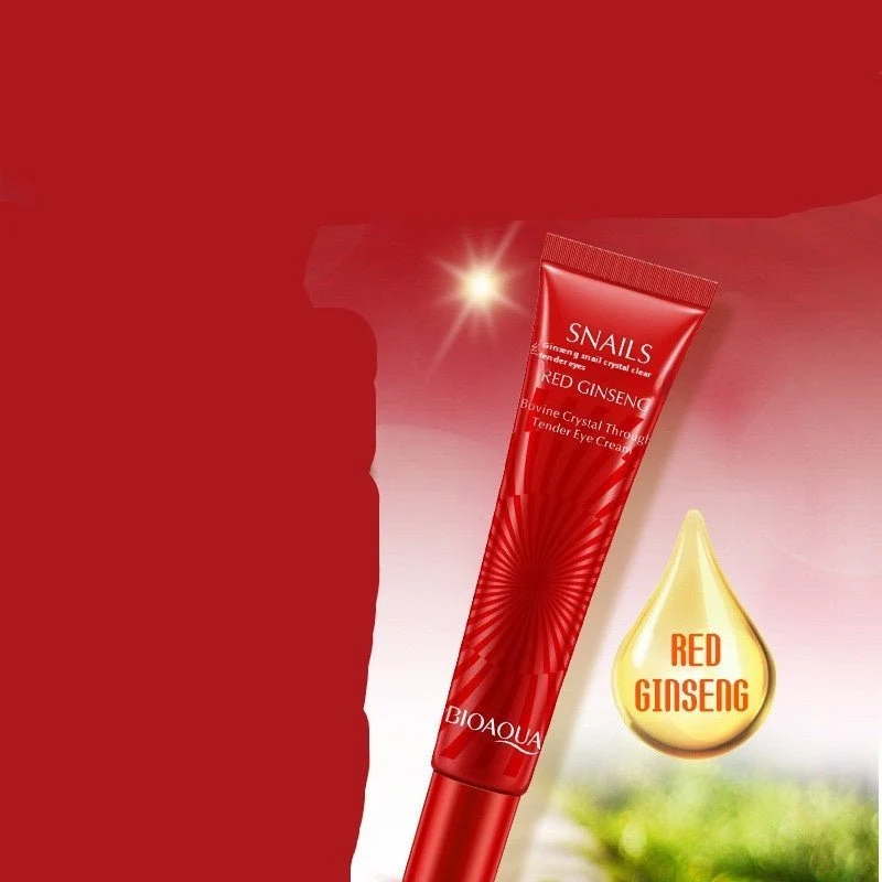BIOAQUA Red Ginseng Snail Crystal Clear Smooth Eye Cream (20g)