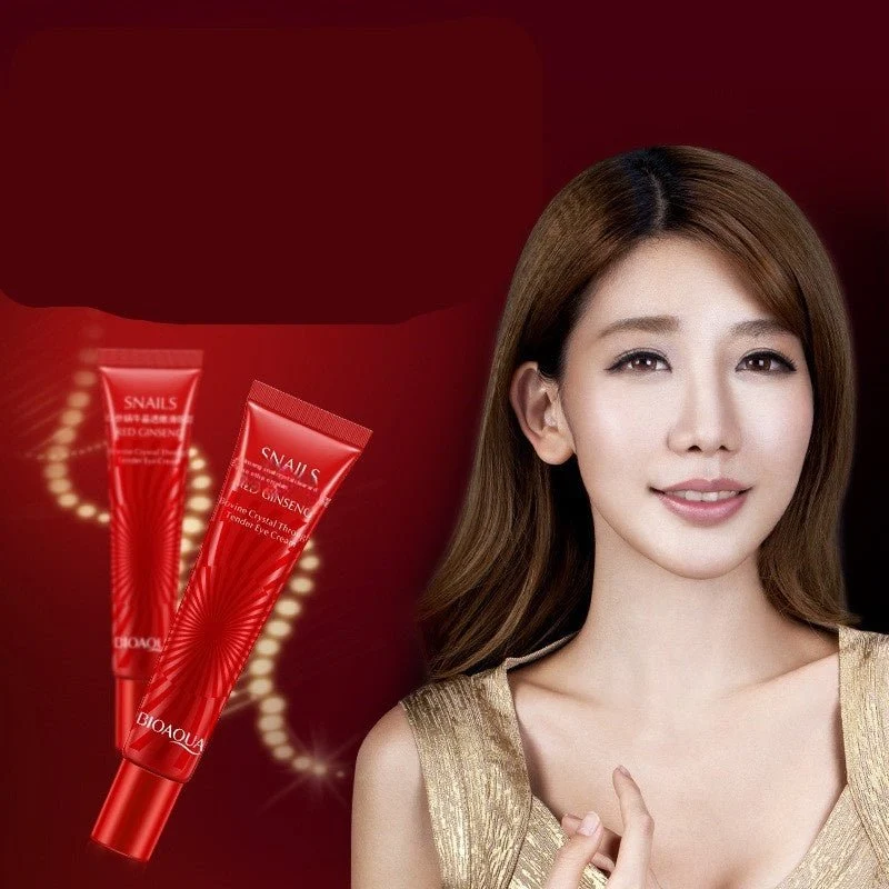 BIOAQUA Red Ginseng Snail Crystal Clear Smooth Eye Cream (20g)