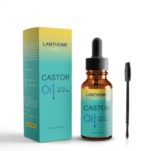 Lanthome Pure Castor Oil Nourishing Serum for Eyebrows, Eyelashes & Hair Care (10ml / 0.34 fl. oz)