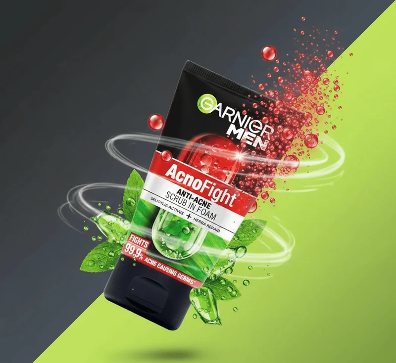 Garnier Men AcnoFight Anti-Acne Scrub in Foam