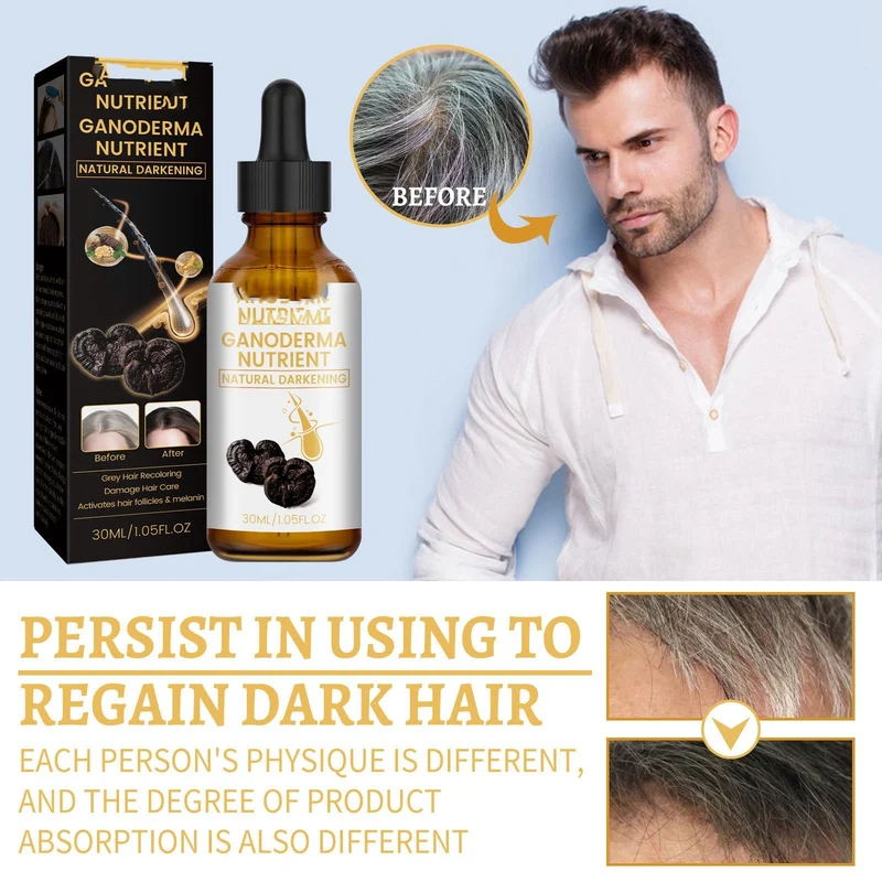 NIENIEIT Ganoderma Nutrient Natural Darkening Hair Serum