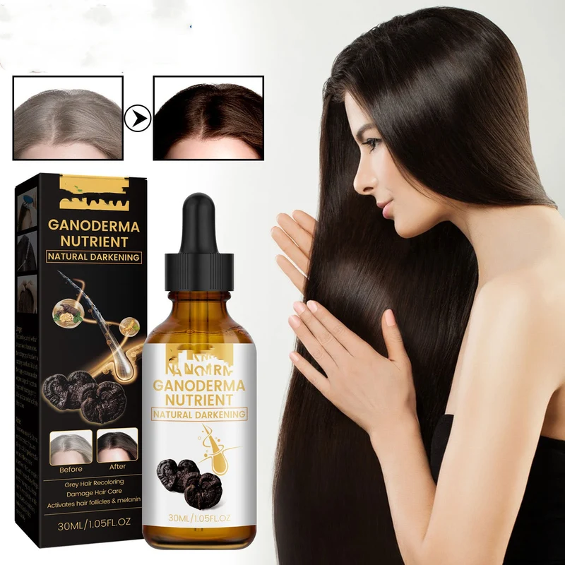 NIENIEIT Ganoderma Nutrient Natural Darkening Hair Serum