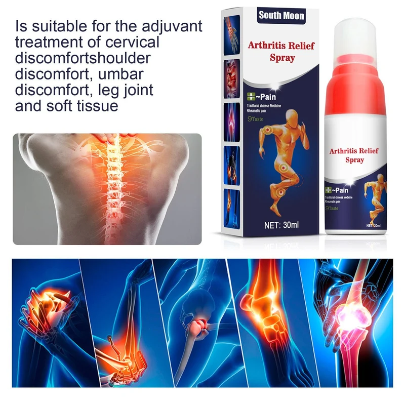 Joint & Muscle Relief Spray – 30ml | Cooling Massage Spray for Back, Legs & Joints