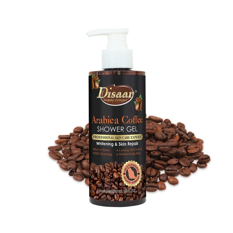 Disaar Beauty Skincare Arabica Coffee Shower Gel – Whitening & Skin Repair Body Wash (300ml / 10.14 fl. oz)