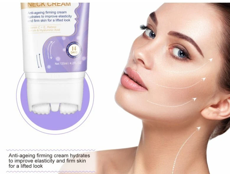 ELAIMEI Firming & Lifting Neck Cream with Vitamin C, E, Retinol & Hyaluronic Acid (120ml / 4.2 fl oz)