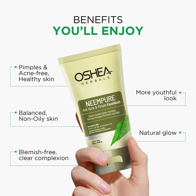 Oshea Herbals Neempure Anti Acne & Pimple Face Wash (150g)