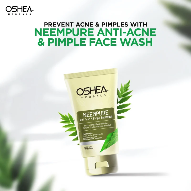 Oshea Herbals Neempure Anti Acne & Pimple Face Wash (150g)