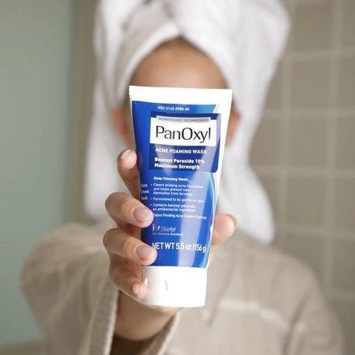 PanOxyl Acne Foaming Wash – 10% Benzoyl Peroxide Maximum Strength (5.5 oz / 156 g)
