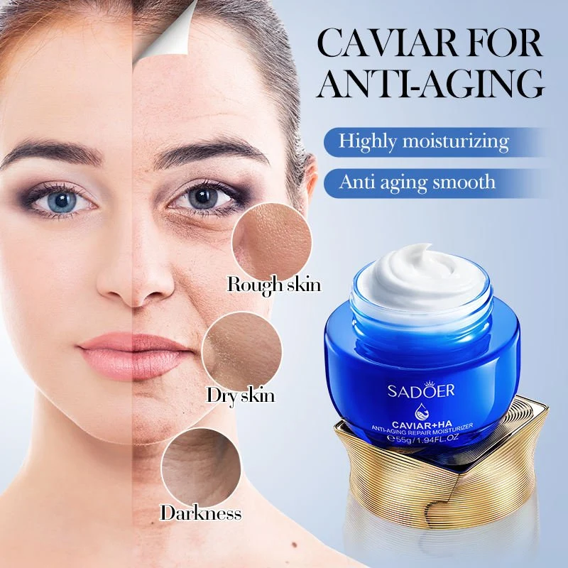 SADOER Caviar + HA Anti-Aging Repair Moisturizer Cream (55g / 1.94 fl. oz.)