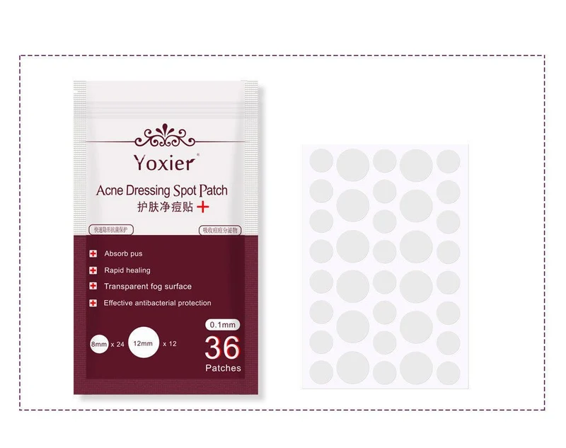 Yoxier Acne Dressing Spot Patch – Invisible Pimple Stickers (36 Patches)