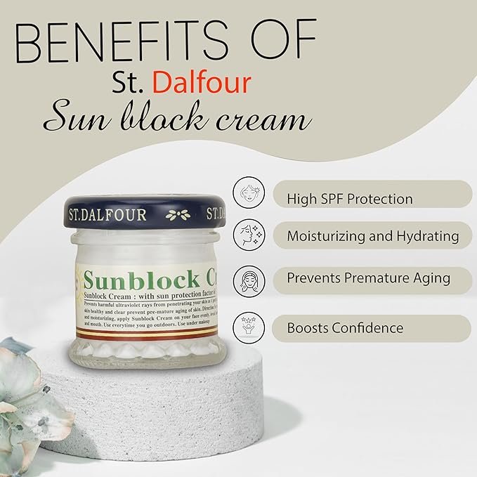 St. Dalfour Sunblock Cream with Sun Protection Factor